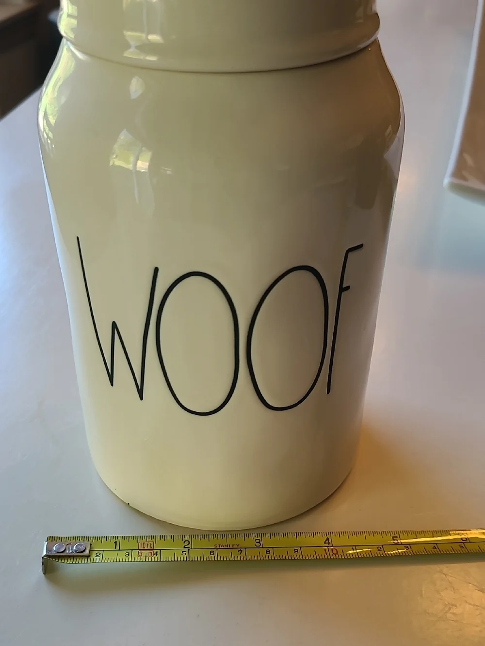 Rae Dunn Cream Ceramic Canister with Lid